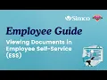 Viewing Documents in Employee Self-Service ESS Employee Guide