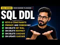 SQL Constraints Foreign Keys ON DELETE ON UPDATE Explained DDL CREATE TABLE part 2
