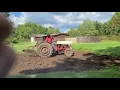 Plowing the garden with 1950 8N Dearborn plow