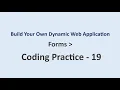 Coding Practice 19 Forms Build Your Own Dynamic Web Application NxtWave