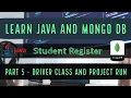 Java and MongoDB Student Register Student Register Driver Class and Project Run English