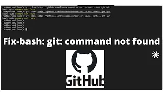 how to fix - bash git command not found