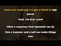 Zach Williams ~ Friend in High Places Karaoke