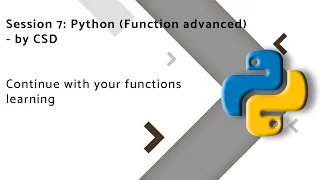 Function advanced concept Python Day 7 Job Assurance Pay After Placement