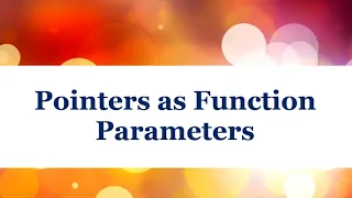 II PUC Pointers as Function Arguments