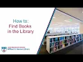 How to Find Books in the Library