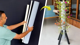 This PVC Pipe Turns into a Stunning Vertical Garden !