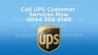 UPS Phone Number 0844 306 9149
