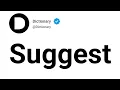 Suggest Meaning In English