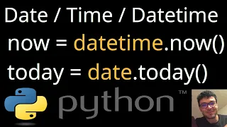 Date Time Datetime and Timedelta Python beginner Tutorial