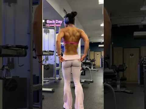 SCULPTED BACK WORKOUT (4 exercises) #backworkout #backday #upperbodyworkout
