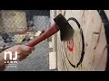 Competitive ax throwing Test your chops here while someone holds your beer