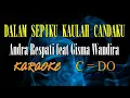 Download Lagu DALAM SEPIKU KAULAH CANDAKU - (CINTAKU) - KARAOKE ANDRA RESPATI ft GISMA WANDIRA (C=DO)