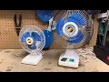 Vintage Menards Desk Fans 1988