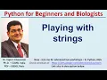Playing with Strings Python 3