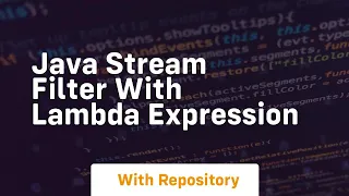 java stream filter with lambda expression