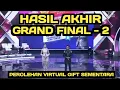 Lagu HASIL AKHIR GRAND FINAL - 2 MINI KONSER  / SIAPAKAH YANG MEMPEROLEH VG TERTINGGI SEMENTARA ? 