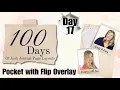 Day 17 of 100 Days of Junk Journal Layouts Pocket with Flip Overlay Pocket