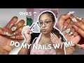 nail tech does her own nails 9hrs