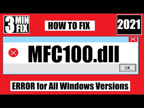Download MP3 ✅ How To Fix MFC100.dll Missing ❌ Not Found Error 💻 Windows 10\\11\\7 💻 32 bit/64 bit 🅽🅴🆆