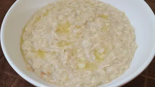 طريقة تحضير الهريسة بالدجاج بكل الخطوات والتفاصيل Traditional Lebanese Chicken Hrisseh Recipe 