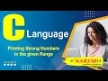 Printing Strong Numbers in the given Range C Language Tutorial