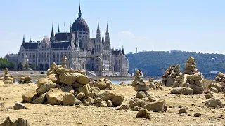 EXTREME Drought Budapest Danube at Record Low Levels