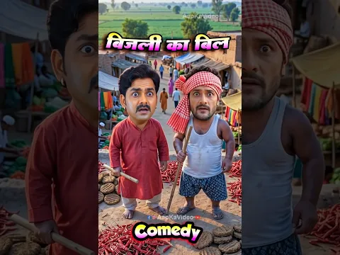 पवन का बिजली बिल🤣🤪😂 #shorts #comedy #funny #aapkavideo #viralvideo