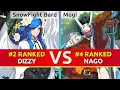Lagu GGST ▰ SnowFight Bard (#2 Ranked Dizzy) vs Mugi (#4 Ranked Nagoriyuki). High Level Gameplay