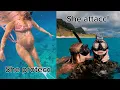 Britt helped me clean the ocean while 9 months pregnant