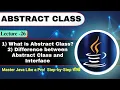 Abstract Class in Java What is Abstract Class Difference Between Abstract Class Interface