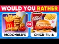 Download Lagu Zou je liever...? 🍔🍗🍟 FAST FOOD Restaurant Editie 👨‍🍳 Dagelijkse Quiz