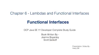 Lambda Part 02 - Functional Interfaces Predicate Consumer Supplier etc JavaCertification 1Z0-819