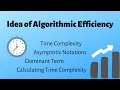 Idea of Algorithmic Efficiency How to calculate time complexity Class 12 Computer Science