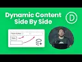 How To Place Multiple Dynamic Content Modules Side By Side