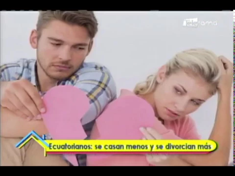 Ecuatorianos se casan menos y se divorcian más