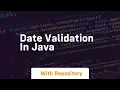 date validation in java