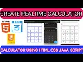 Create Real-time calculator using HTML CSS and JavaScript