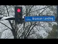 Driving Through Branson Missouri 2023 Ice Storm Freezing Rain and Snow in Branson Mo