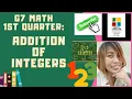 Addition of Integers Gr 7 Module 3 Lesson 2