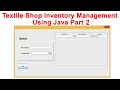 Textile shop Inventory management using Java Part 2