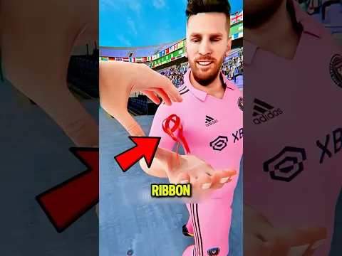 Messi Never Took Off This Red Ribbon 🥹⚽