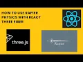 How to use Rapier Physics with React Three Fiber
