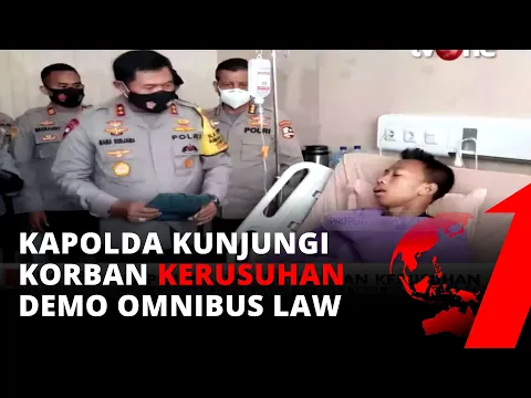 Kapolda Metro Jaya Jenguk Korban Kerusuhan Demo UU Ciptaker di RS Polri | tvOne