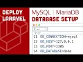 Deploying Laravel - MySQL MariaDB database setup Ubuntu