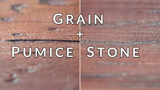 Comparison Filling the Grain with Pumice stone or not