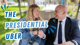 Riding to Class in the Presidential Uber Feat President Meredith