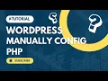 How to fix Manually Configure wp-config php using Mac WIndows