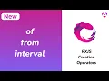 How to use RxJs Creation Operators In Angular of from interval