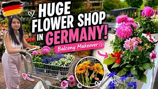  We Visited a HUGE Flower Shop in Germany 🌸 (Balcony Makeover!) 